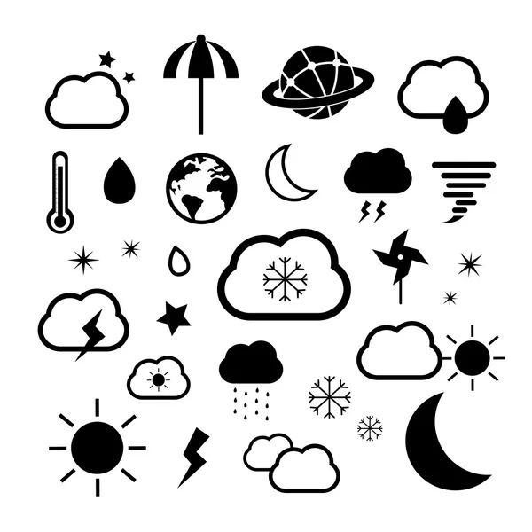 SYMBOLE DE MÉTÉO — Image vectorielle