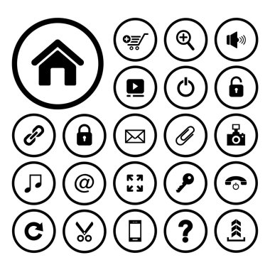 Technology icon set clipart