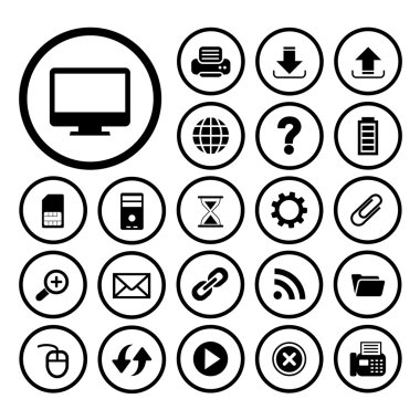 bilgisayar ve teknoloji Icon set
