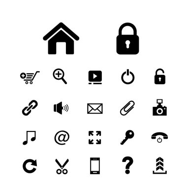 Technology  icon set clipart