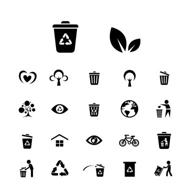 geri dönüşüm ve çevre simgesi 