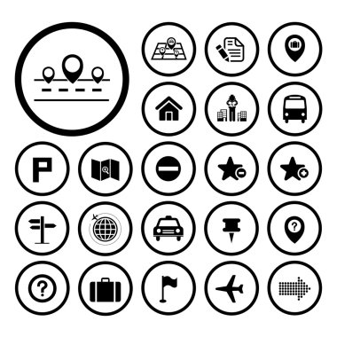 simgeler harita ve konum 