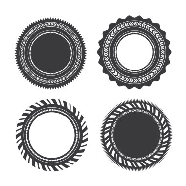 Retro vintage rozetleri