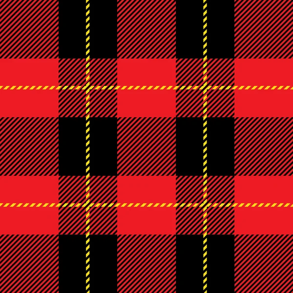 Red seamless tartan plaid  pattern — Stock Vector