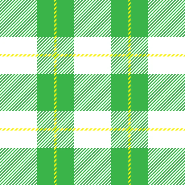 Green seamless tartan plaid — Stock Vector