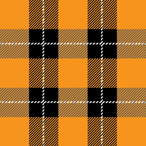 Orange tartan plaid  pattern — Stock Vector