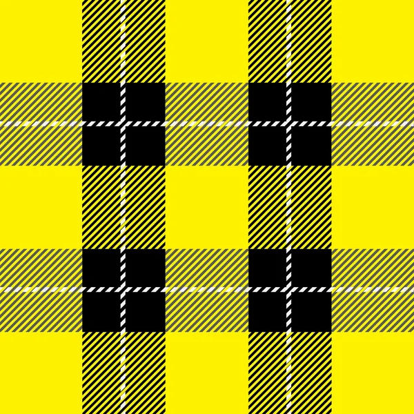 Žluté tartan kostkované vzor — Stockový vektor