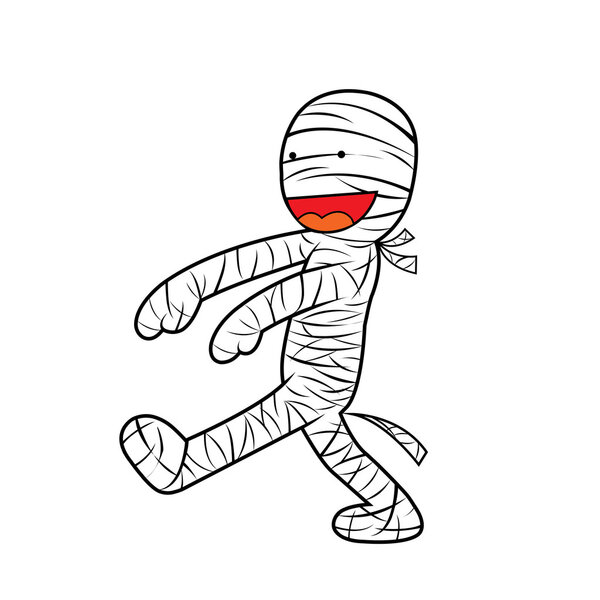 mummy halloween cartoon 