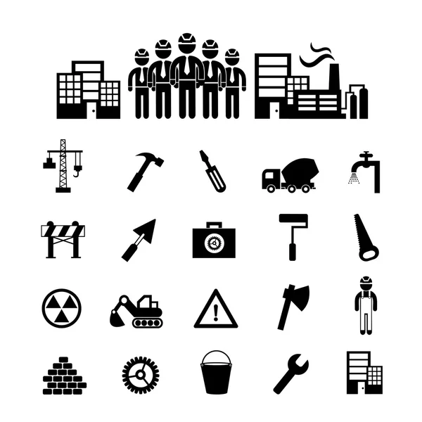 Construction team icon — Stock Illustration Construction team icon Royalty Free Stock Illustrations