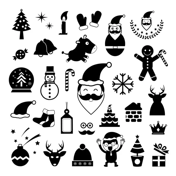 Christmas icons set — Stock Vector