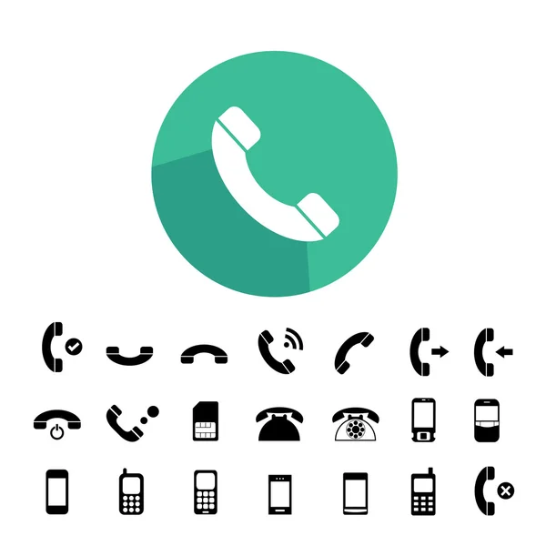 Telefon Icons set Telifsiz Stok Vektörler