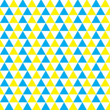 Mavi ve sarı üçgenler