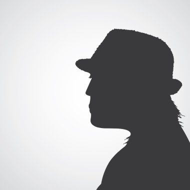 Adam hippi tarzı siluet