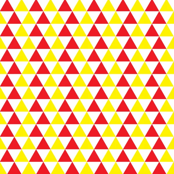 Triángulos rojo y amarillo — Vector de stock