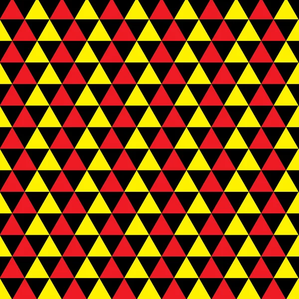 Triángulos rojo y amarillo — Vector de stock