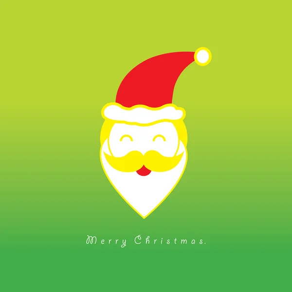 Santa claus cheerful face — Stock Vector