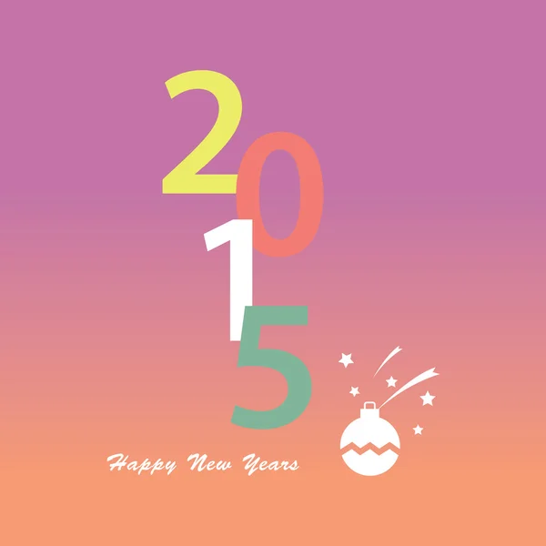 Happy new year 2015 design — Stock Vector