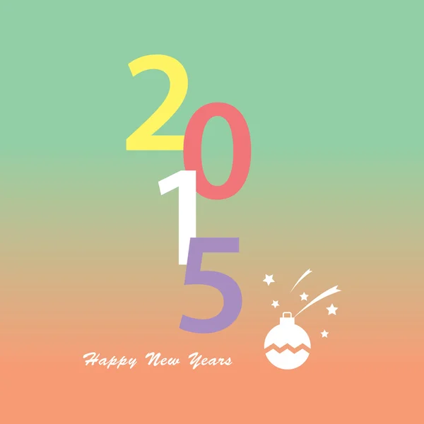 Happy new year 2015 design — Stock Vector