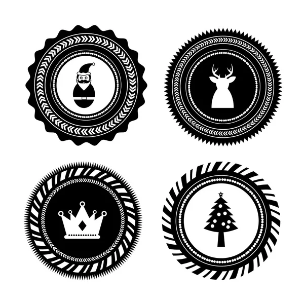 Christmas label set — Stock Vector