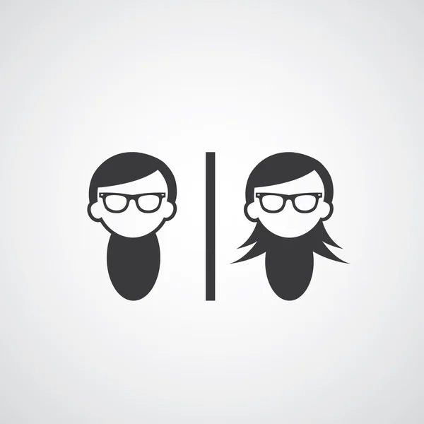 Erkek ve kadın sembolü — Stok Vektör