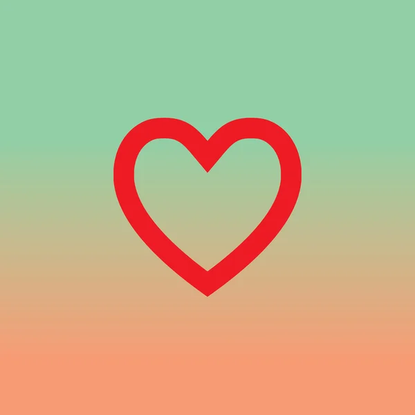 Symbole de forme de coeur — Image vectorielle