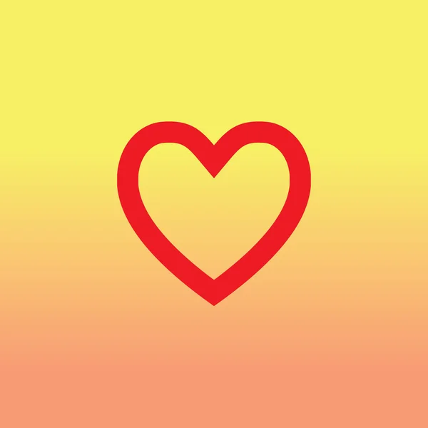 Καρδιά σχήμα σύμβολο — Διανυσματικό Αρχείο