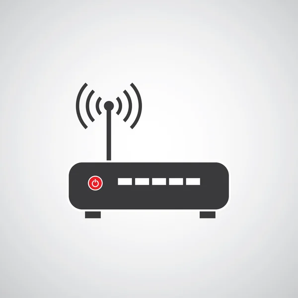 Pictogram voor draadloze wi fi router — Stockvector