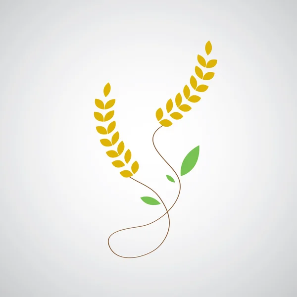 Símbolo das orelhas de trigo — Vetor de Stock