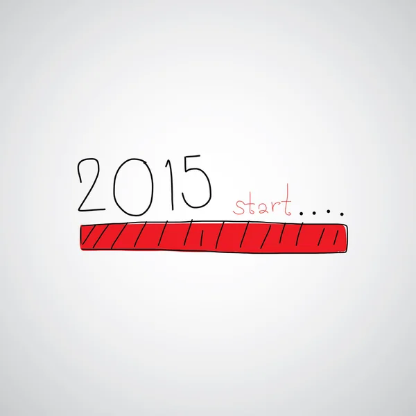 2015 рік стартовий значок — стоковий вектор
