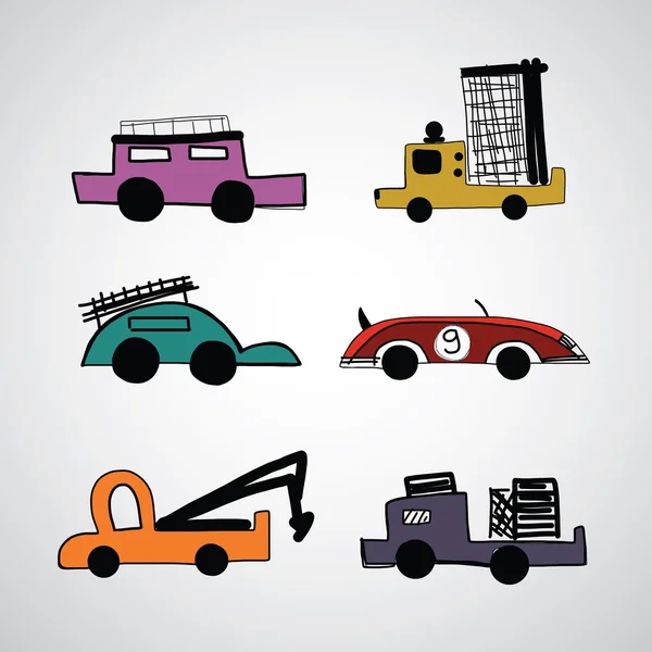 Cartoon cars set — Stock Vector