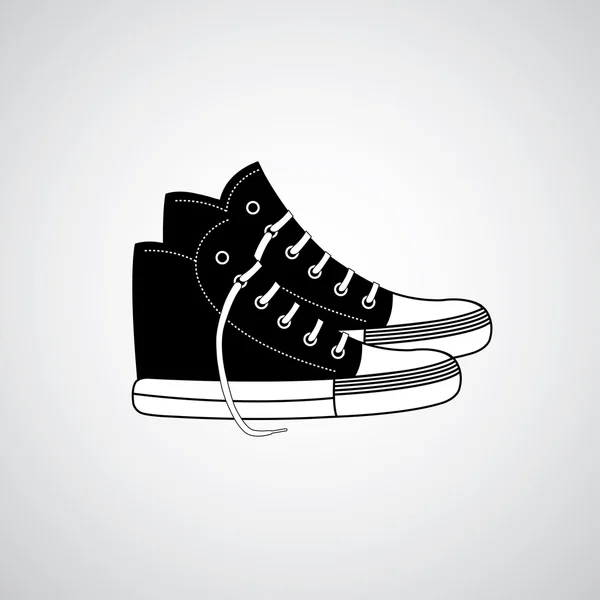 Dibujos animados gumshoes símbolo — Vector de stock