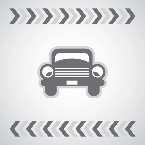 Symboles de voiture et flèche — Image vectorielle