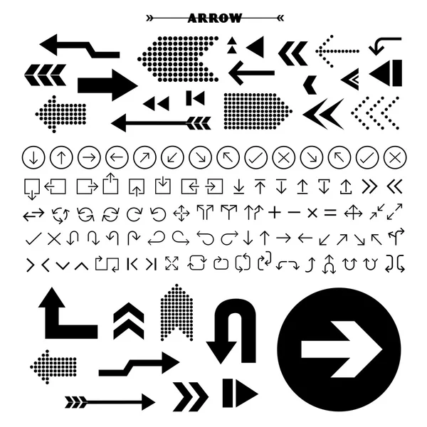 Arrow sign icons — Stock Vector