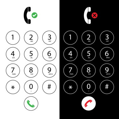 telefon için düz tuş takımı