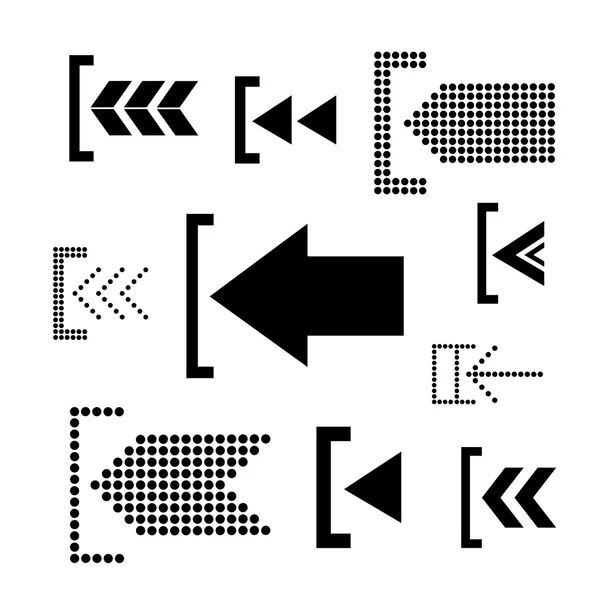 Flèches icônes en arrière-plan — Image vectorielle