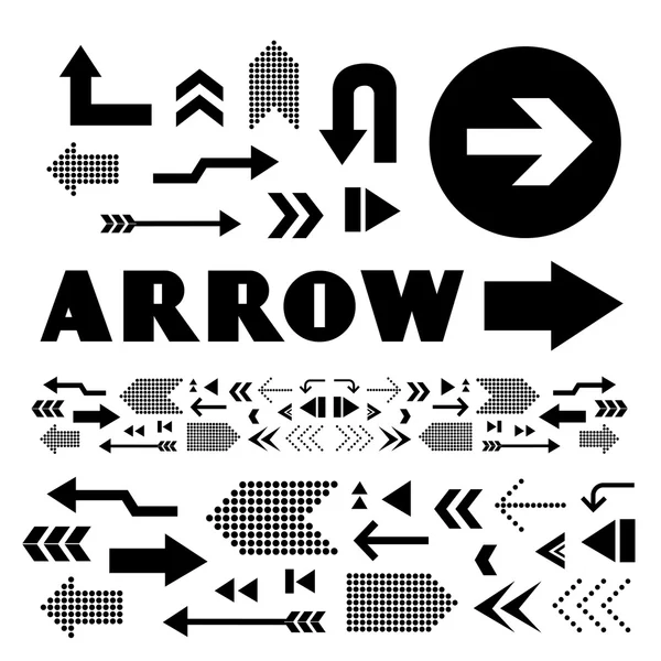 Arrows icons set — Stock Vector