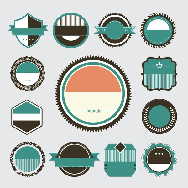 Conjunto de etiquetas retro vintage — Vector de stock