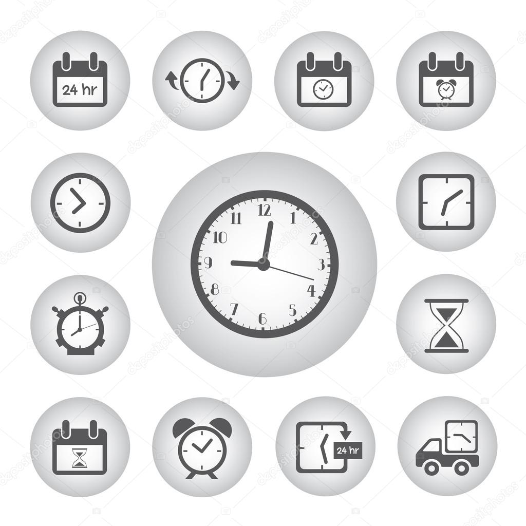 vector clocks and time icons