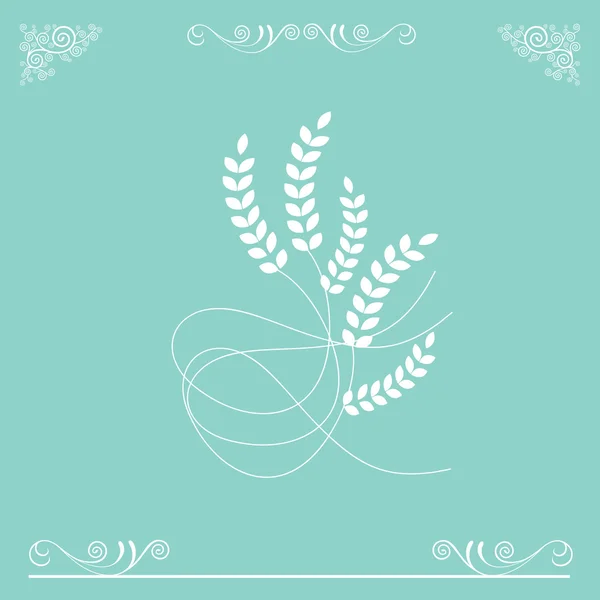 Wheat symbol design — Stok Vektör