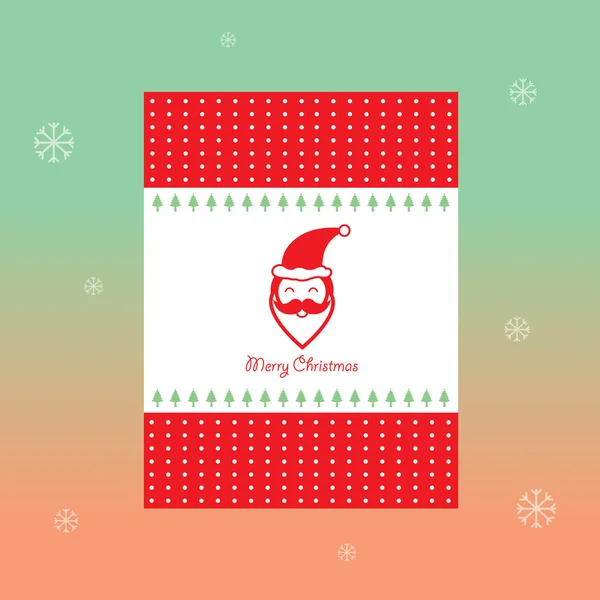 Merry Christmas vintage card design — Stock Vector