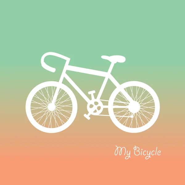 Vélo de dessin animé rétro — Image vectorielle