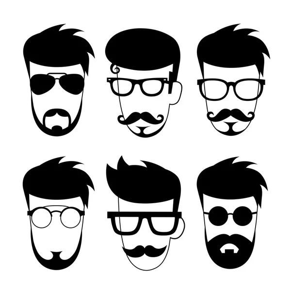 Character cartoon hipster style — Stock Vector