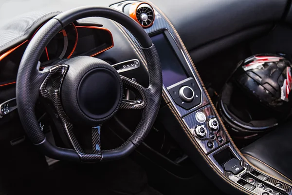 Interior of the sports car — Stock Photo, Image