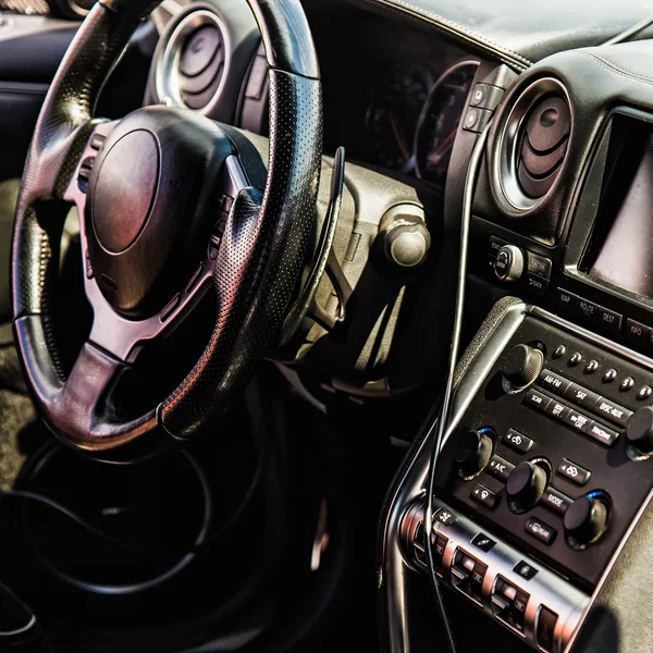 Interior del coche deportivo — Foto de Stock