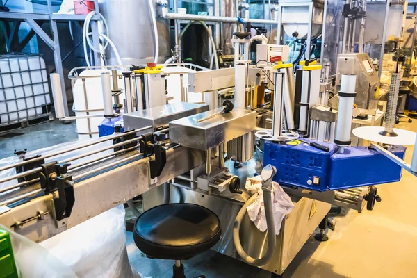 Automatic packing line of conveyor — Stock Photo, Image