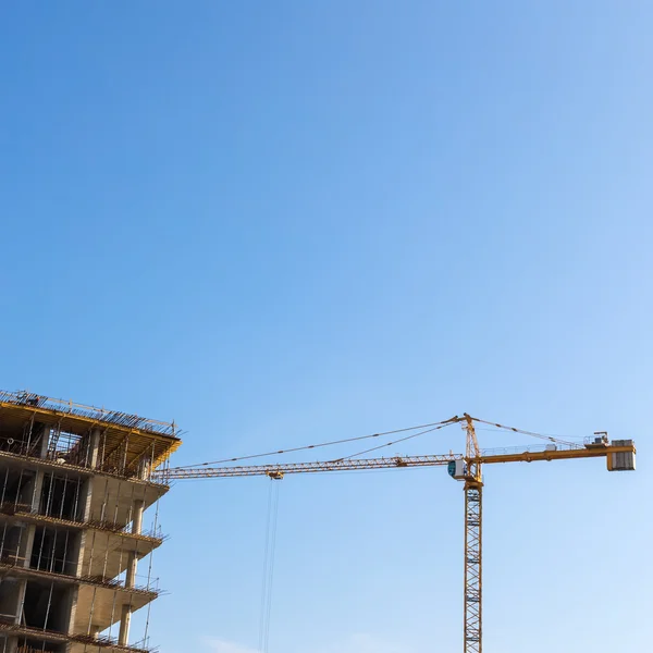 Building crane on construction — Stock Photo, Image