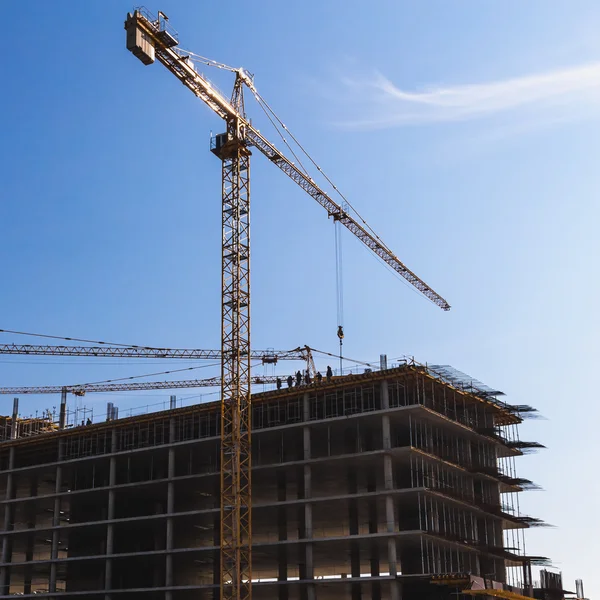 Building crane on construction — Stock Photo, Image