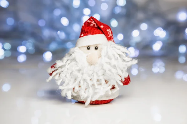 Santa Claus or Father Frost with Christmas lights — Stock Photo, Image