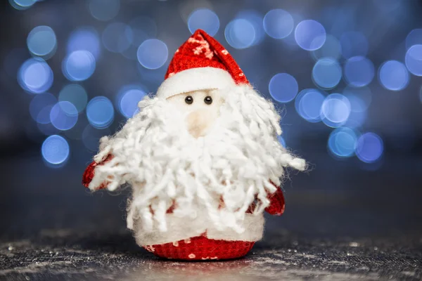 Santa Claus or Father Frost with Christmas lights — Stock Photo, Image