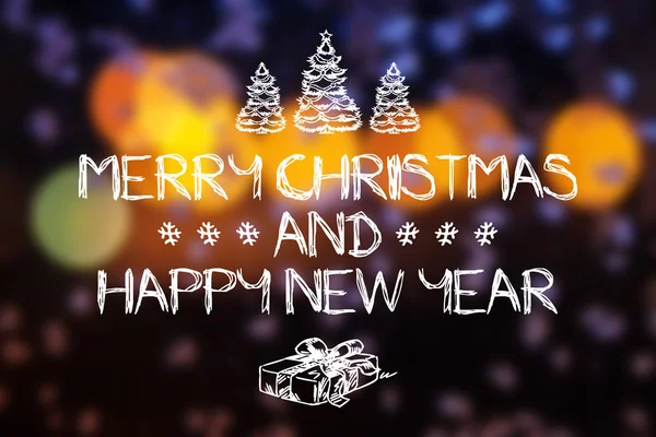 Merry christmas ve yeni yıl tebrik kartı